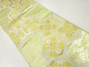 アンティーク 花亀甲模様織出し袋帯(材料)